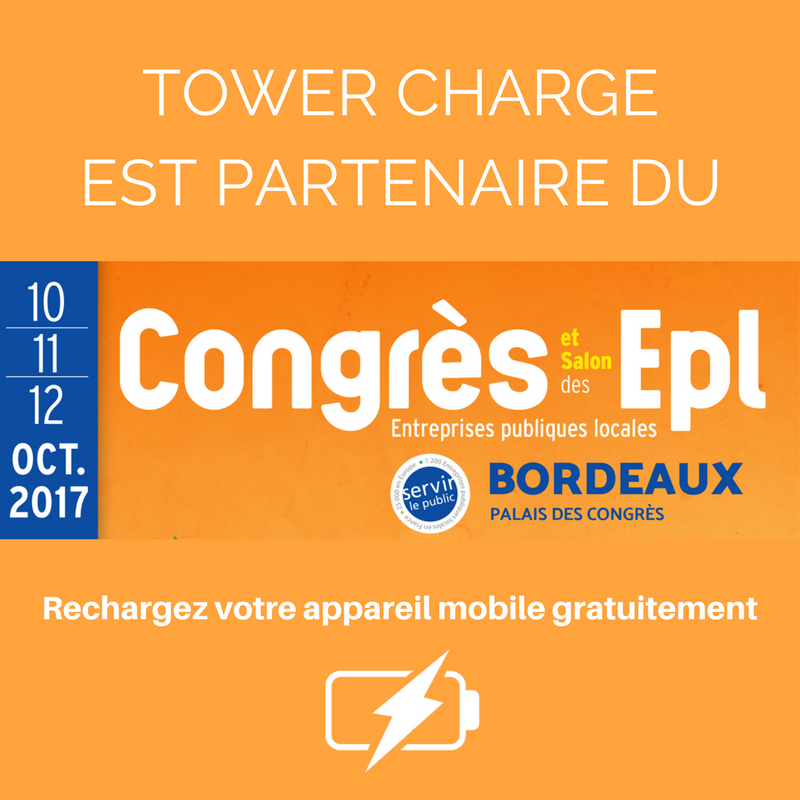towercharge's tweet photo. Rechargez votre portable gratuitement au @SalonEpl du 10 au 12 octobre ! https://t.co/8L3GeoZV27