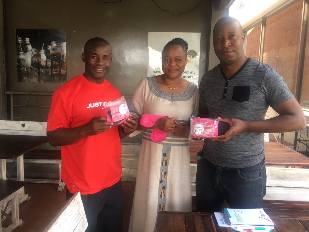 I met with the ZEMQOS leadership, it is a company introducing advanced and cost cutting technology through reusable sanitary pads.