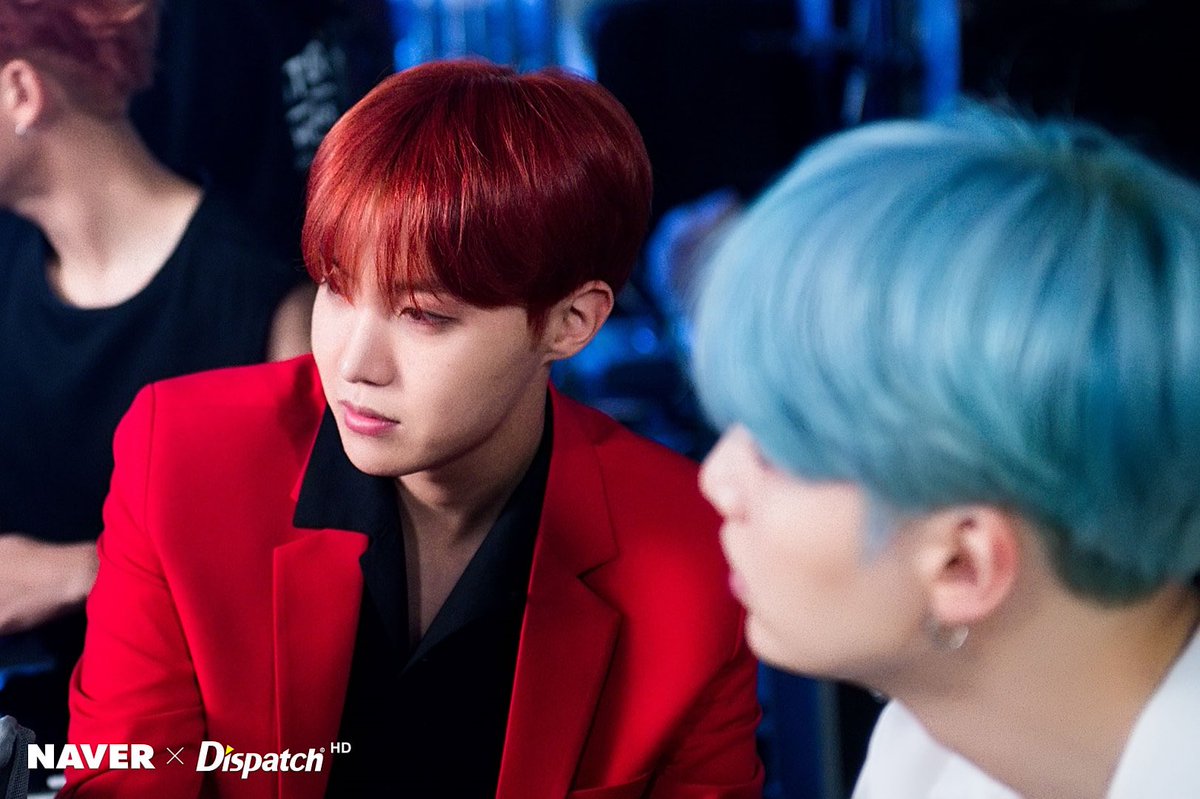 J-Hope in red suit👀