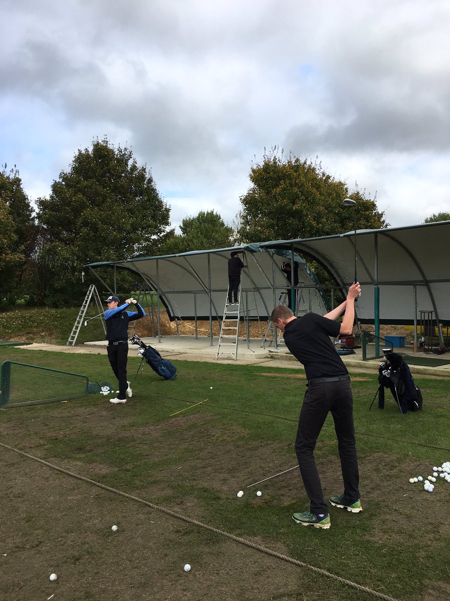 TheGolfCollege's tweet image. A bit noisy on the range today but it will all be worth it once we have our new extension 👍