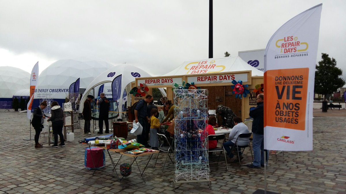 Carglass_France's tweet photo. Merci d'être venus nombreux lors de la tournée des #Repairdays  ! La réparation responsable a de beaux jours devant elle ! Retour en images. https://t.co/6ioFCrh9F1