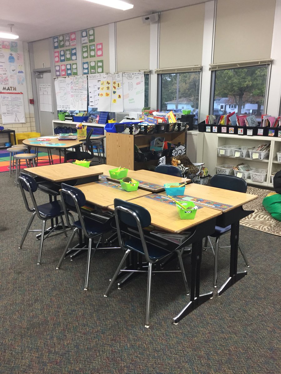 We’re getting a new S &amp; these #firsties made sure his desk was all set up and ready to go for today #relationshipsfirst #elmwoodinspires