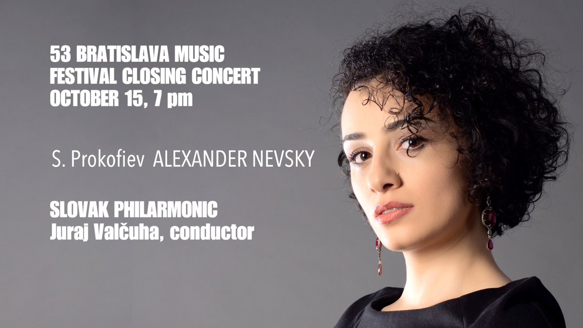 Kemoklidze's tweet photo. 🇸🇰🎶My Slokav debut at Closing Concert of Bratislava Music Festival with Slovak Philarmonic and Maestro Juraj Valčuha🎶 🇸🇰 #KetevanKemoklidze https://t.co/Cr7lYhNEeo