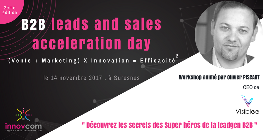 Visiblee_'s tweet photo. Don't miss B2B Leads and Sales Acceleration Day in Paris 14th of November with InnovCom! https://t.co/Odlm4UWGi6 https://t.co/eC1tkHO23e