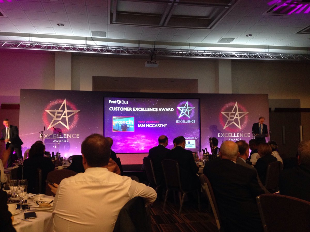 haylo_PR's tweet photo. #firstbusawards17 part two kicks off with customer excellence https://t.co/W6EFeMmC22