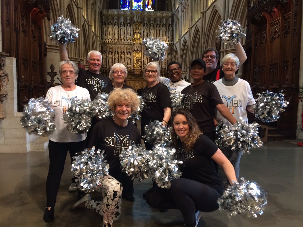The fab cheerleaders from <a href="/silverfitorg/">silverfitorg</a> in Southwark Cathedral today