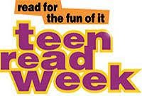 It's Teen Read Week! Get "Caught Reading" and you might win a gift card! Stop in the library for more info.  #teenreadweek
