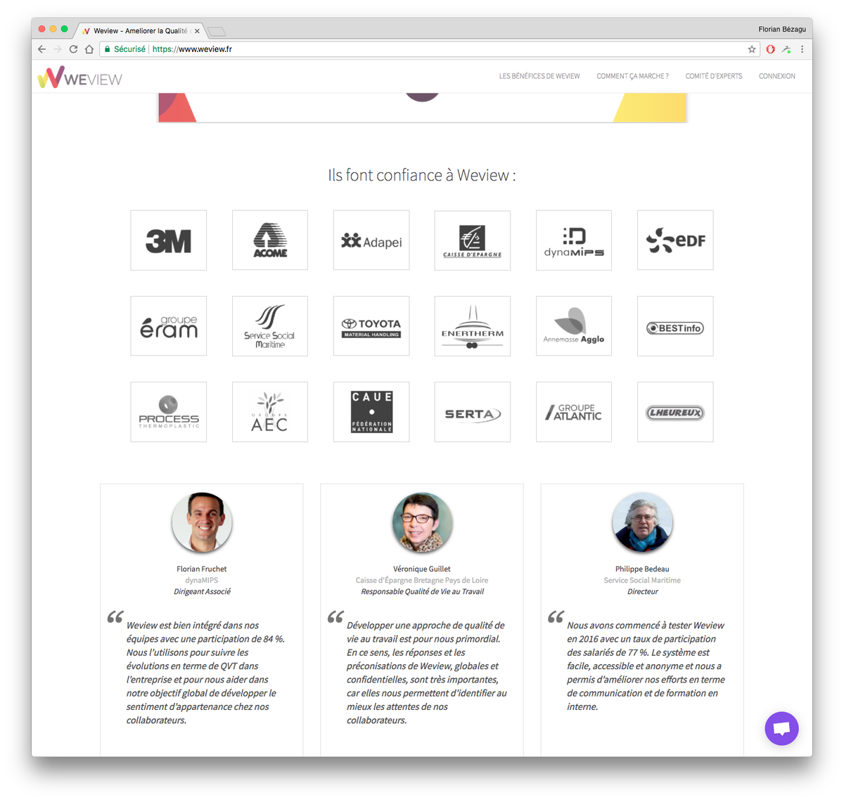 fleebzz's tweet photo. De plus en plus d’entreprises font confiance à @Weview_Fr pour améliorer leur #QVT, et ça fonctionne ! #proud #startup #bienetreautravail https://t.co/IbC3lUDVMb