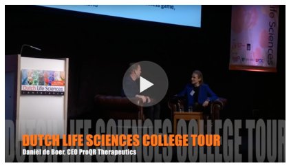dutchlifescienc's tweet photo. Watch the college tour with Daniël de Boer, CEO @ProQR https://t.co/H7xpLWdLQs #throwback2016 #dls17 #oss https://t.co/FgMqx0eFZF