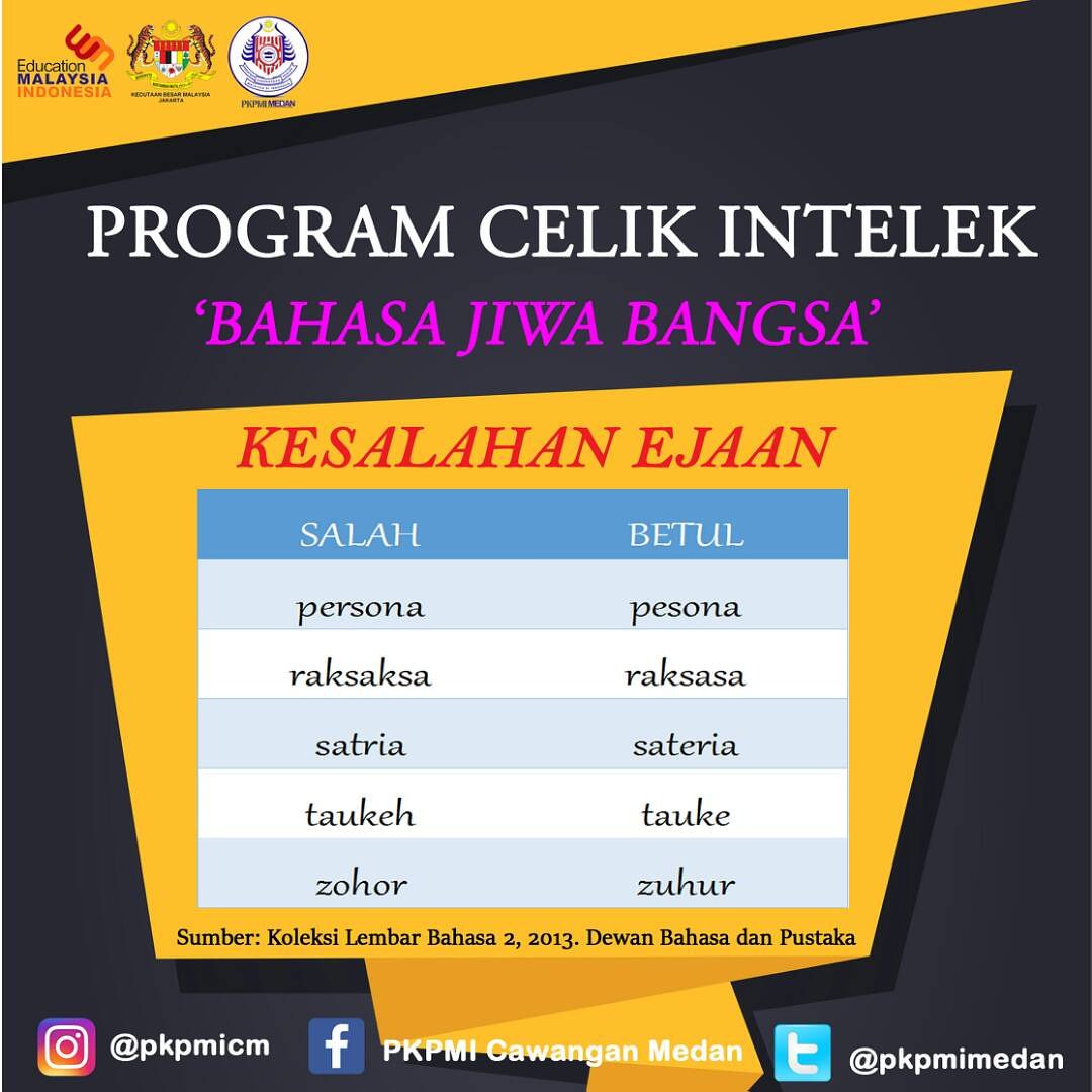 pkpmimedan's tweet photo. [Program Celik Intelek]

#Hari2  #PCI2017
#BahasaJiwaBangsa
#TopikKesalahanEjaan
#MembangunMahasiswaKelasPertama
#PKPMICM1718 https://t.co/F4wqdGZvRU