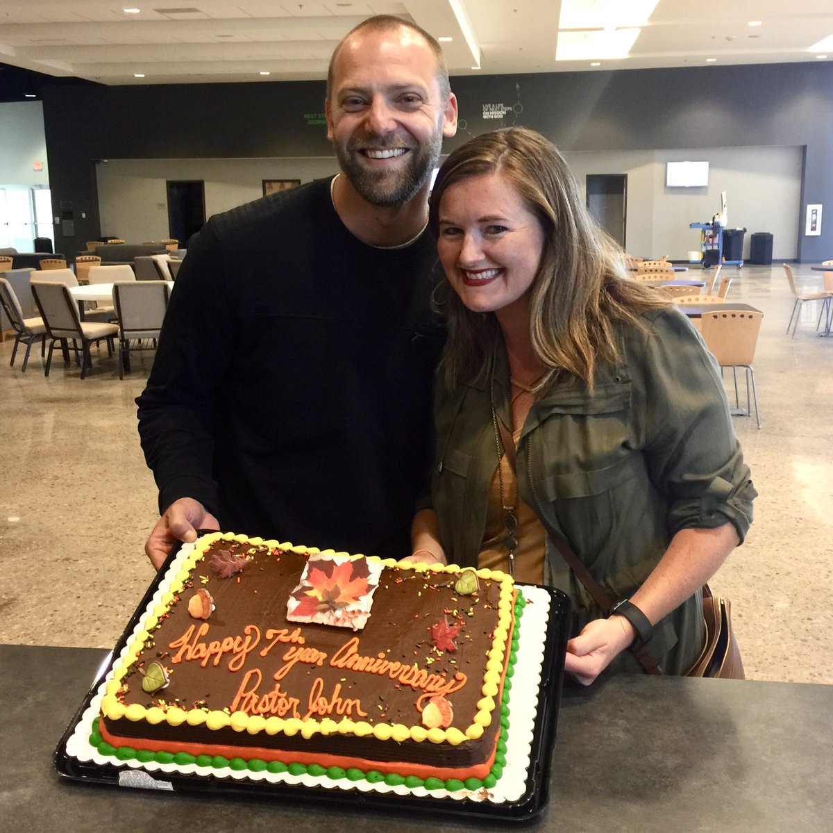 valleycreek's tweet photo. Today we celebrate seven years of having @johnstickl as Lead Pastor. He &amp; @colleenstickl are dynamic leaders that we love &amp; appreciate! 💚 https://t.co/5plaV7zBWQ