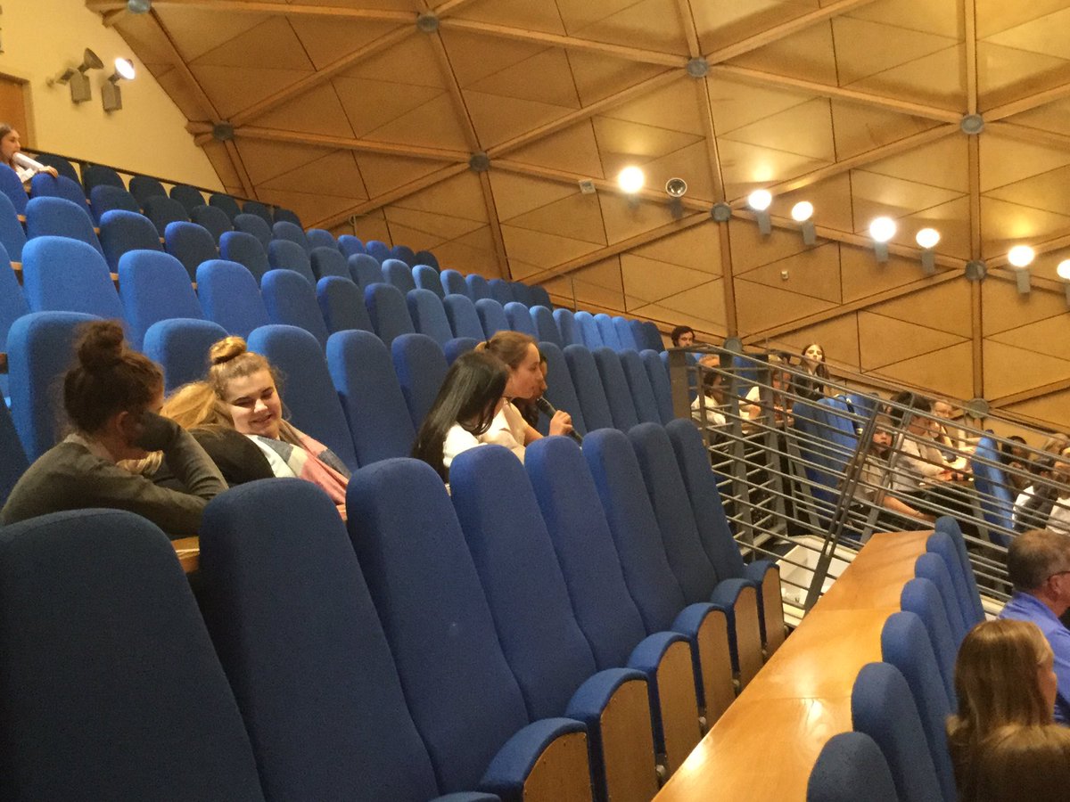 CHSBusComp's tweet image. #AdaLovelaceDay2017 Hannah asking the panel a question @EdinburghNapier