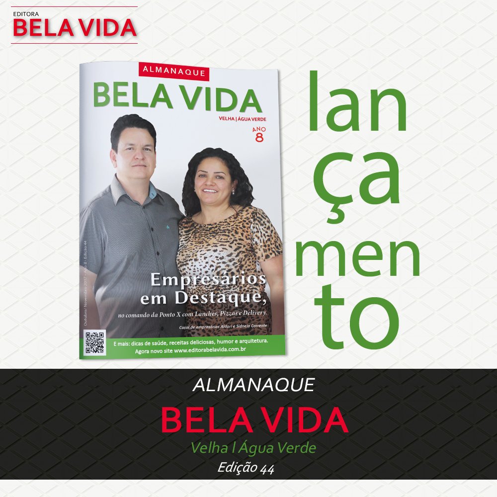 BelaVidaEditora's tweet photo. Para hoje, temos o lançamento do Almanaque Bela Vida dos bairros Velha e Água Verde: https://t.co/uMzt4KpO3b https://t.co/pSMYpthJJ0