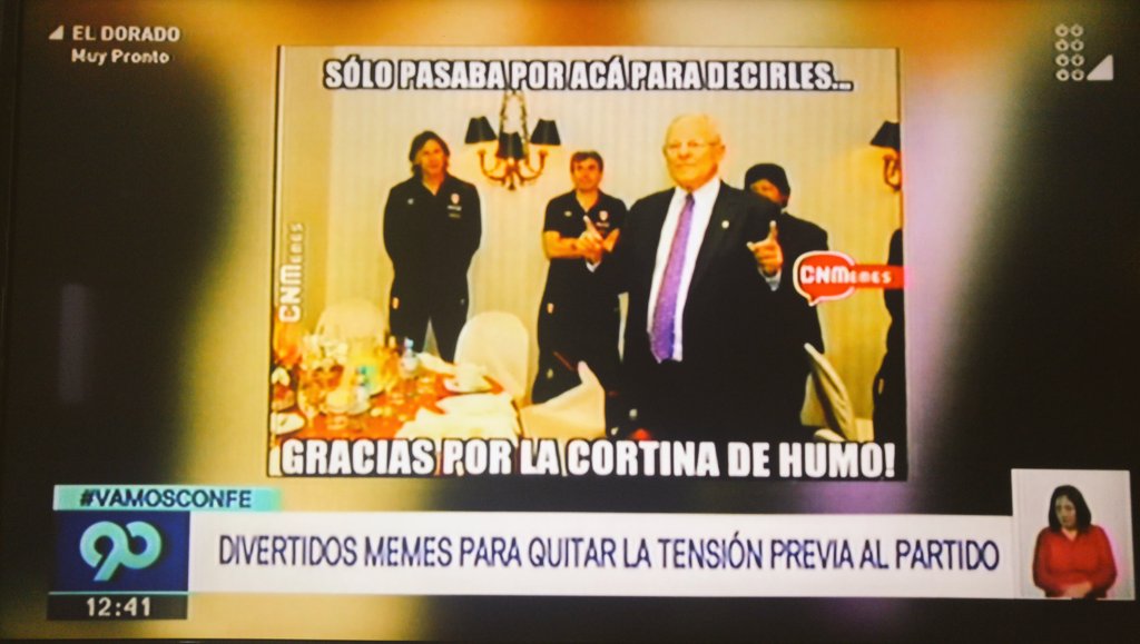 SonOpiniones_ND's tweet photo. #VamosConFe | Nuestros memes del #PeruVsColombia ya comienzan a ser virales. No te piedras todo lo que se viene en #CNMemes. #CHONGOPERU4NO https://t.co/FMQYf4DMW8