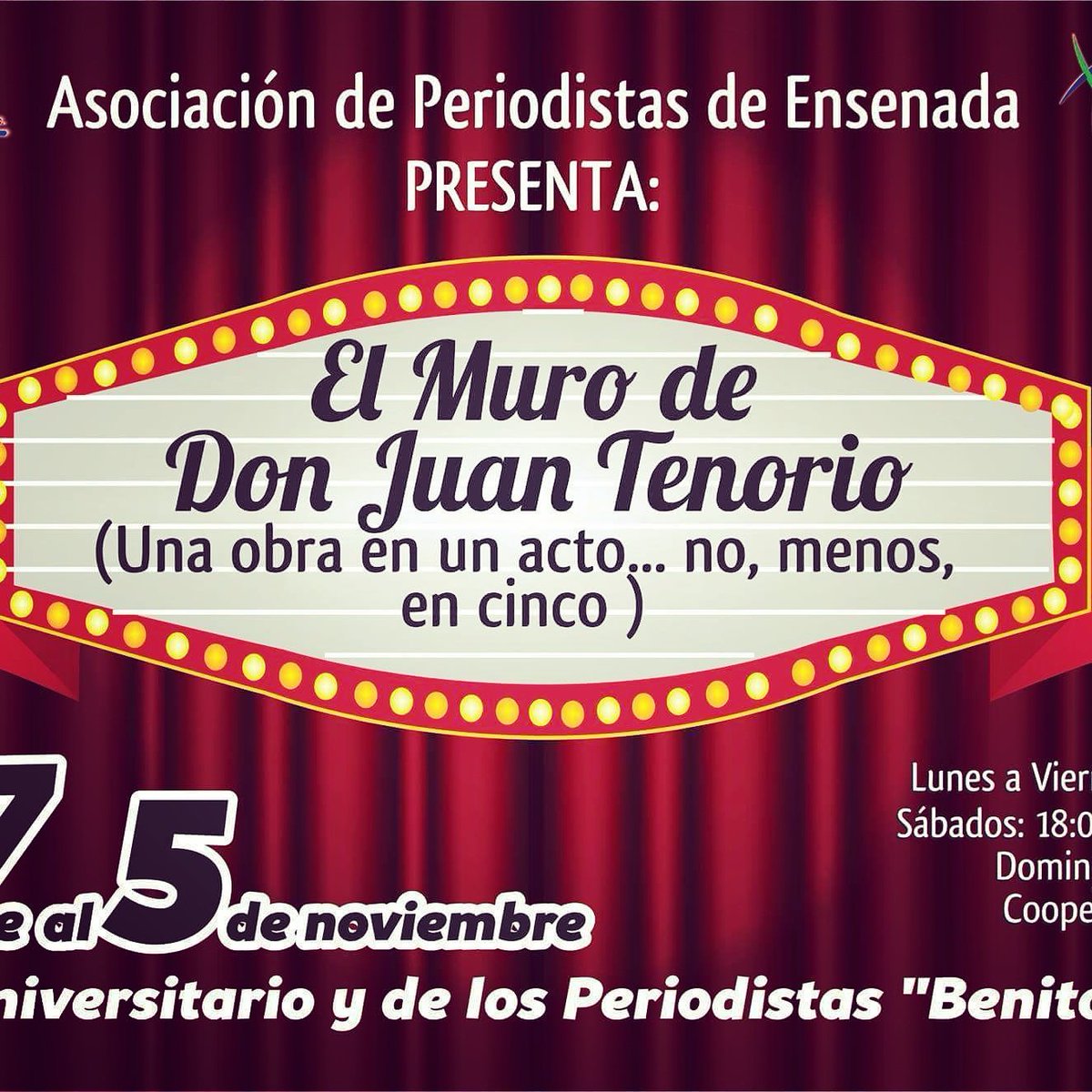 K_RIVERAL's tweet photo. Próximamente, Tenorio de los Periodistas de Ensenada. Una excelente sátira política. https://t.co/tNxEoHih3G