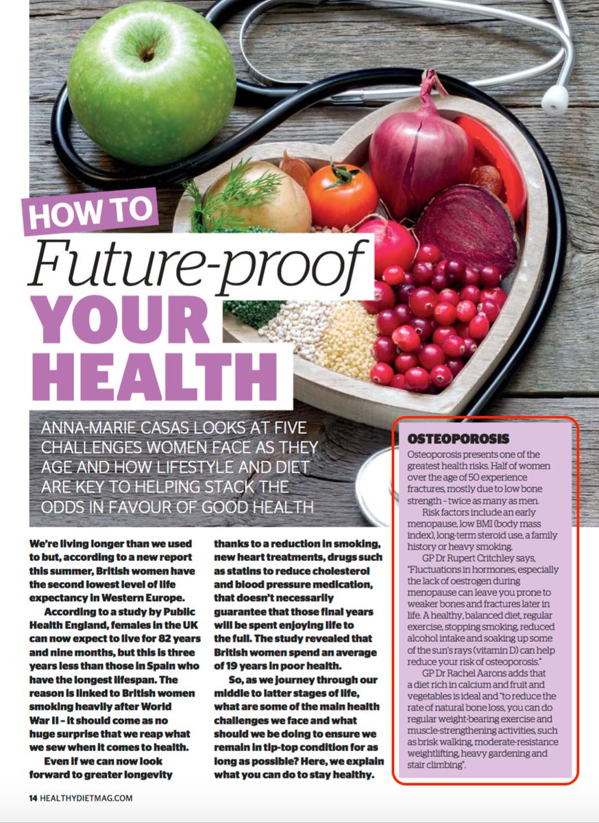 PRESS! Founder <a href="/DrRupert/">DrRupert</a> discussing health and skin in the latest issue of @healthydietmag ✨ #Aesthetics #Skincare #Diet