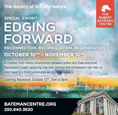 CRC_Research's tweet photo. We are pleased to announce that #EdgingForward, an art & literary exhibit, is now officially open @batemancentre. https://t.co/v4L7iUyUXj https://t.co/RhVQVSAVNR