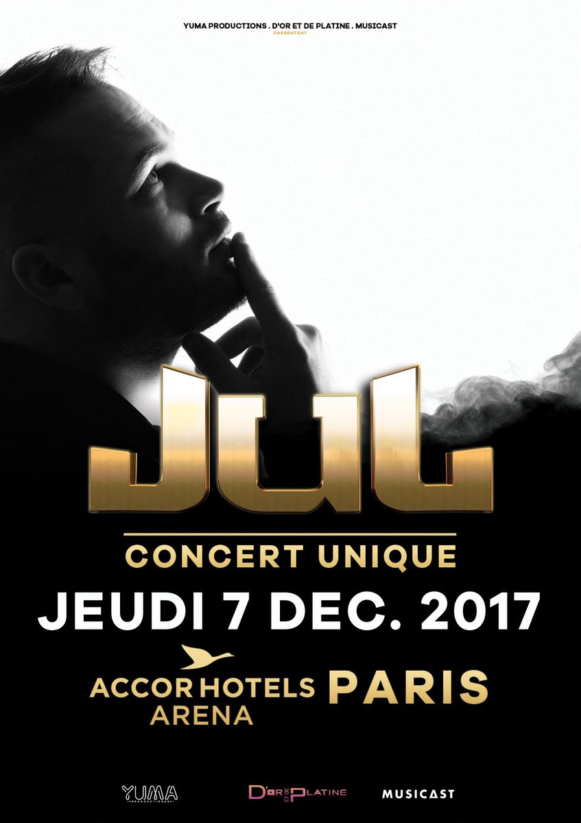 jul's tweet photo. #RDV le 7 décembre à @AccorH_Arena Bercy ma team !!! Billets bientôt en vente ! 
#onbercypasnous https://t.co/8OwrScxFGk