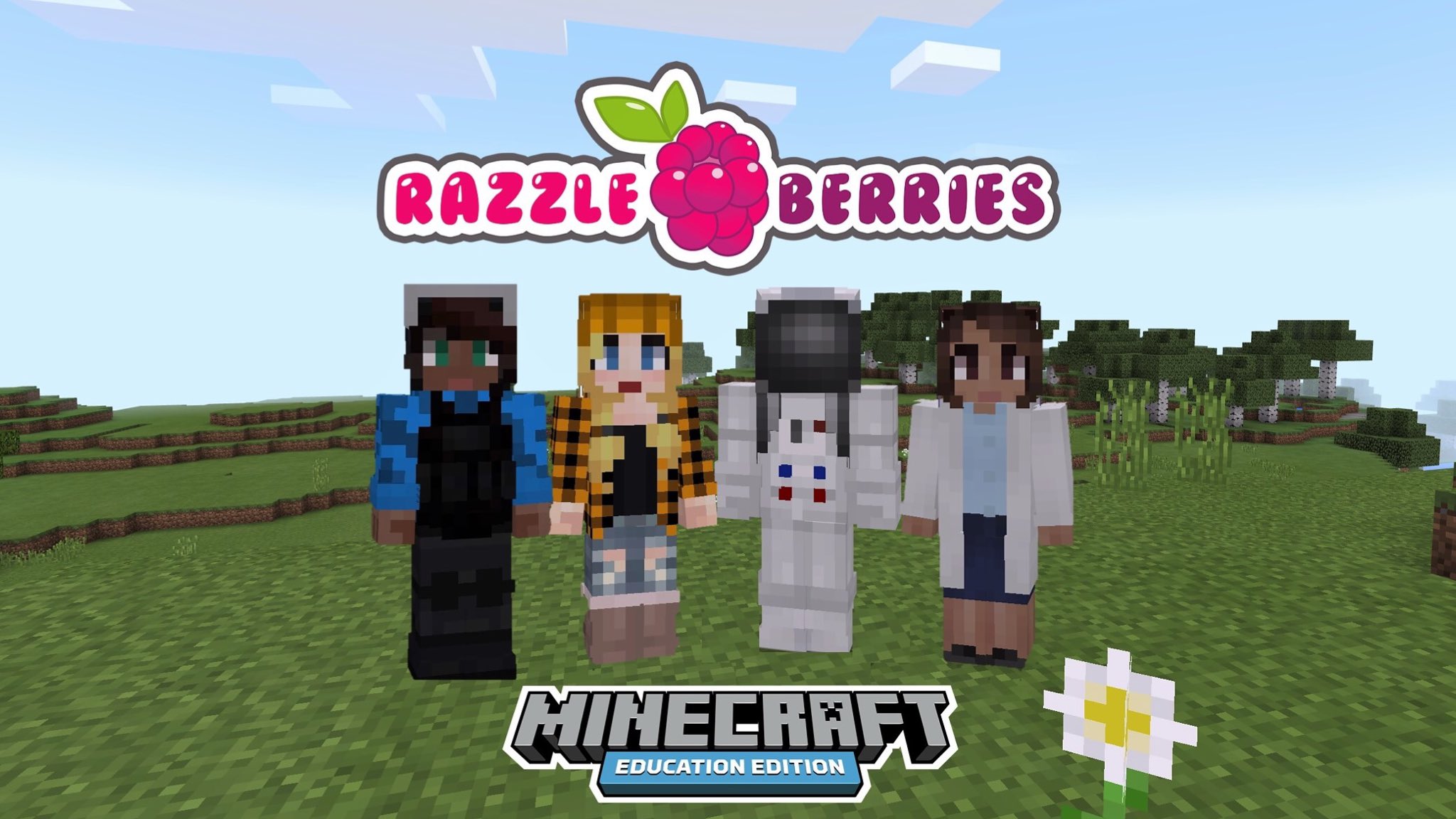 Minecraft Education on X: Thanks to @RazzleberryFox for Teaming Up on  amazing skin packs for #MinecraftEdu, you're an Everyday Hero! Update at    / X