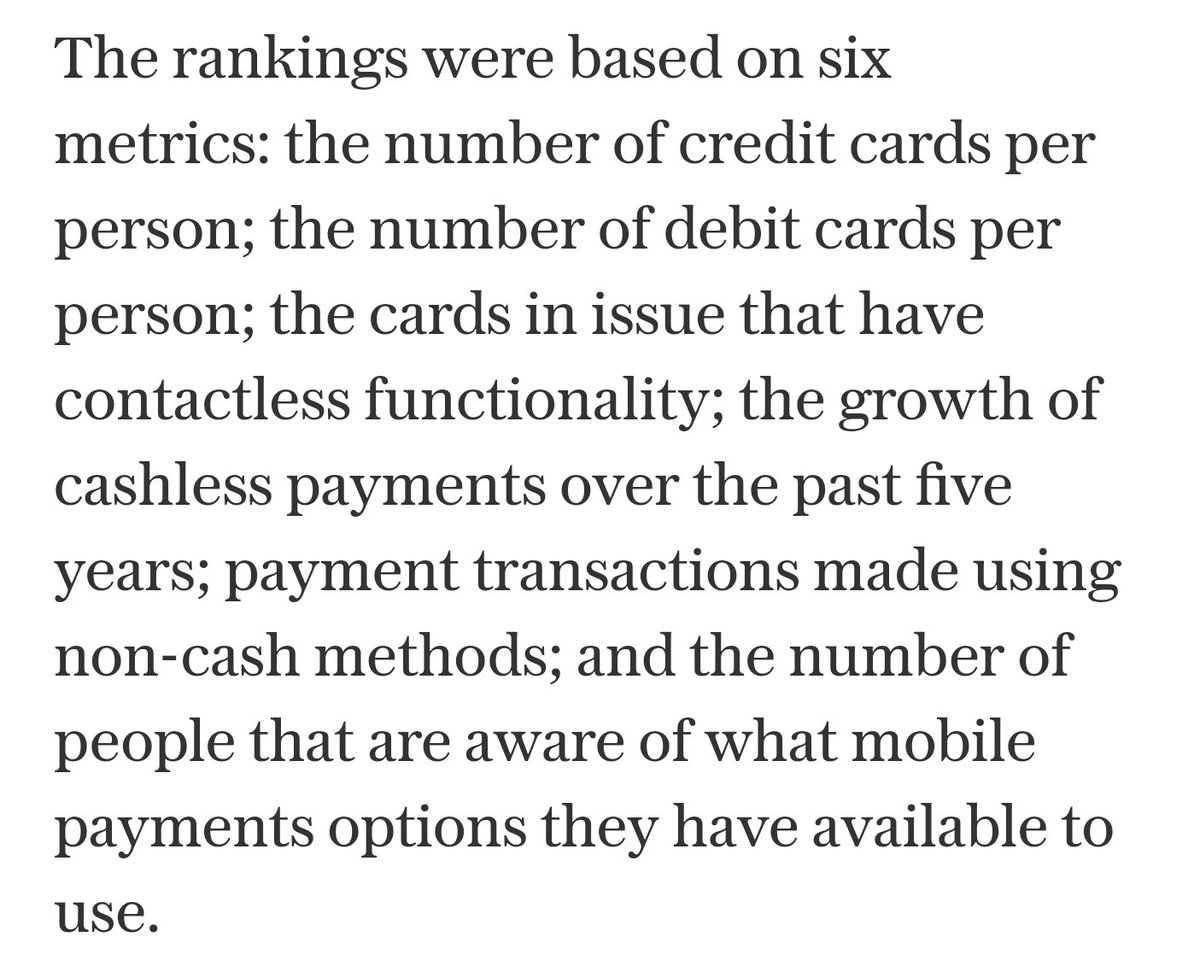 Research study ranks Canada "the most cashless society in the world." #cdnecon #payments  telegraph.co.uk/money/future-o… | <a href="/Telegraph/">The Telegraph</a>
