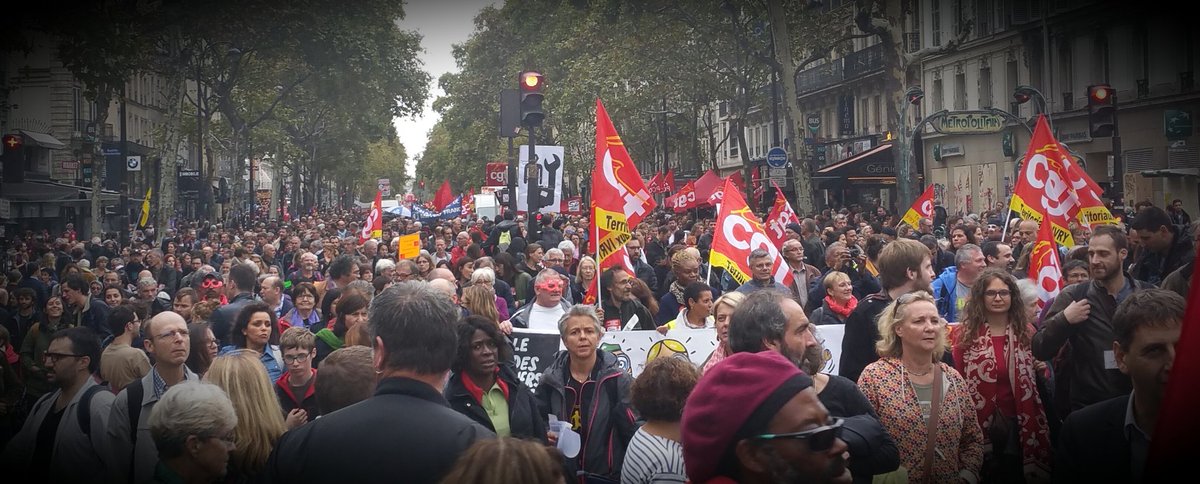CgtTuifrance's tweet photo. #greve10octobre
C est beau la #forcedupeuple ✊📣🗯 https://t.co/A3CnUcMn0m