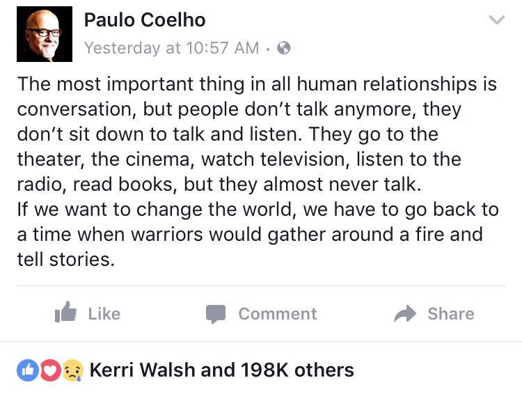 ErwinRWB's tweet photo. Tweeting and making comments on Facebook posts does not count as talking. #irony #truth #OtherPeopleMatter https://t.co/iENaXX08ui