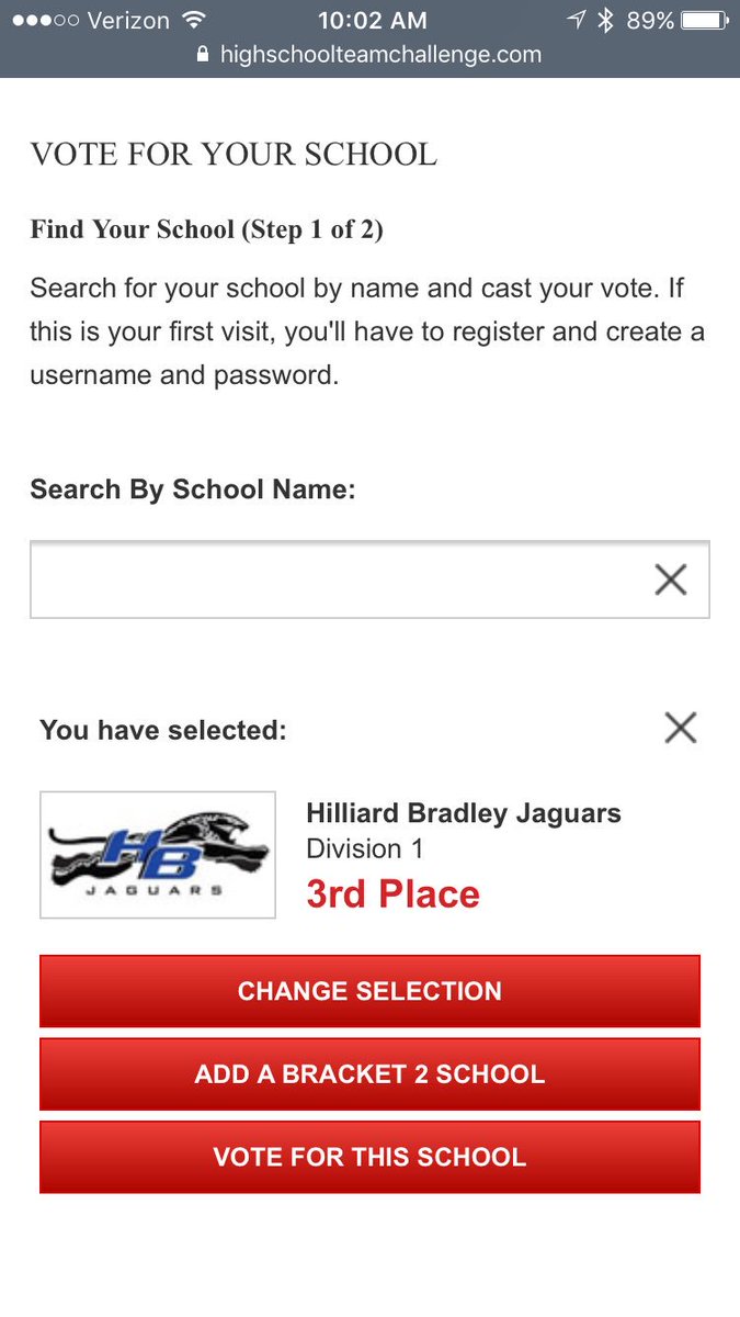 ROUND 2!  Well done JAGS! 2 weeks to get ourselves in the final round highschoolteamchallenge.com   Vote daily!