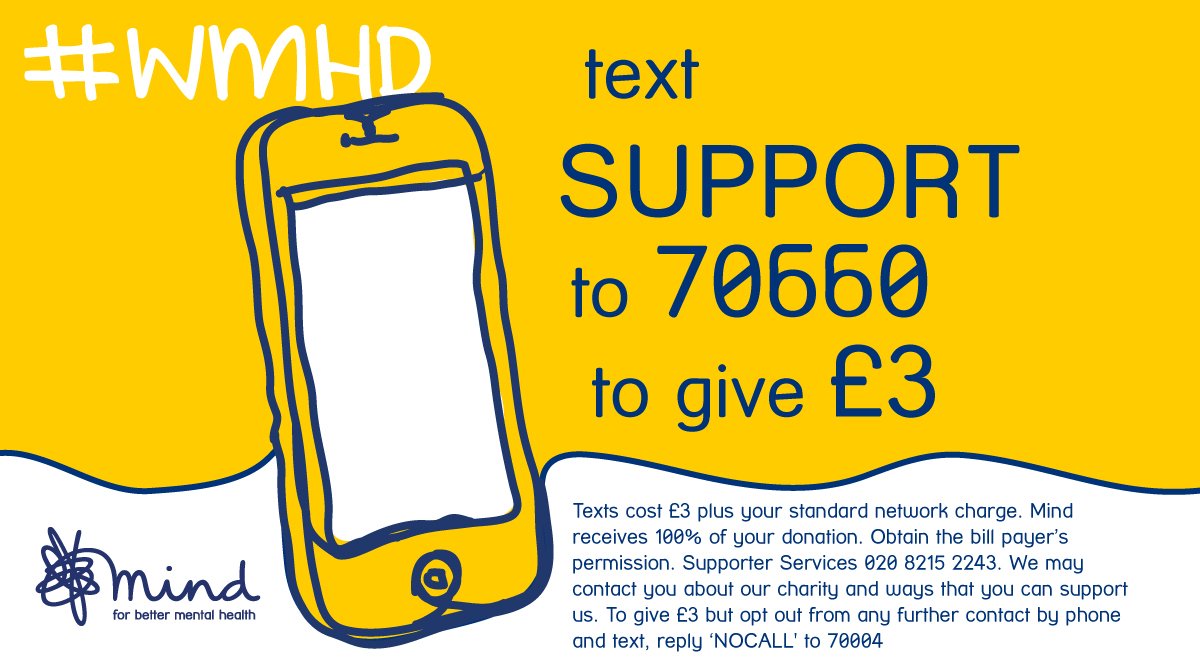 MindCharity's tweet photo. We're here to make sure anyone with a mental health problem has somewhere to turn for advice and support #WorldMentalHealthDay https://t.co/THh4wFl9aK