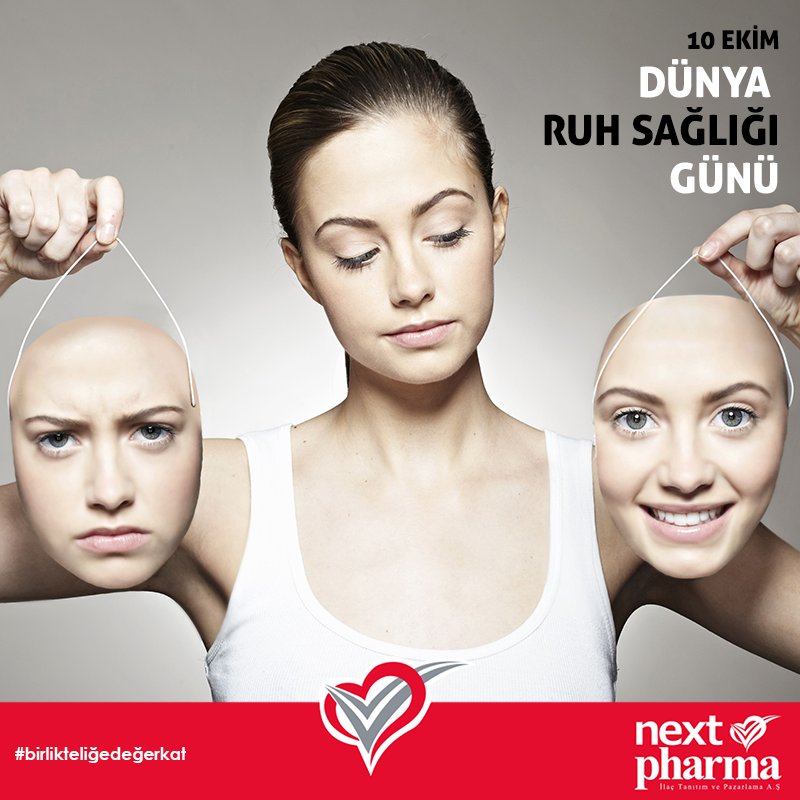 nextpharmailac's tweet photo. Fiziksel sağlığınızın önemli olduğu kadar ruh sağlığınızın da önemli olduğunu unutmayın. 
#dünyaruhsağlığıgünü https://t.co/v6OX56EQ8i
