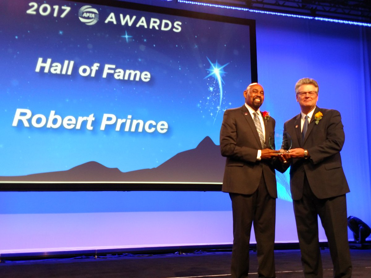 METROmagTweet's tweet photo. Drum roll please! The Hall of Fame award goes to Robert Prince @RhprincePrince - Congrats to the 2017 award winners! #aptaexpo https://t.co/0q0ewhZzE2
