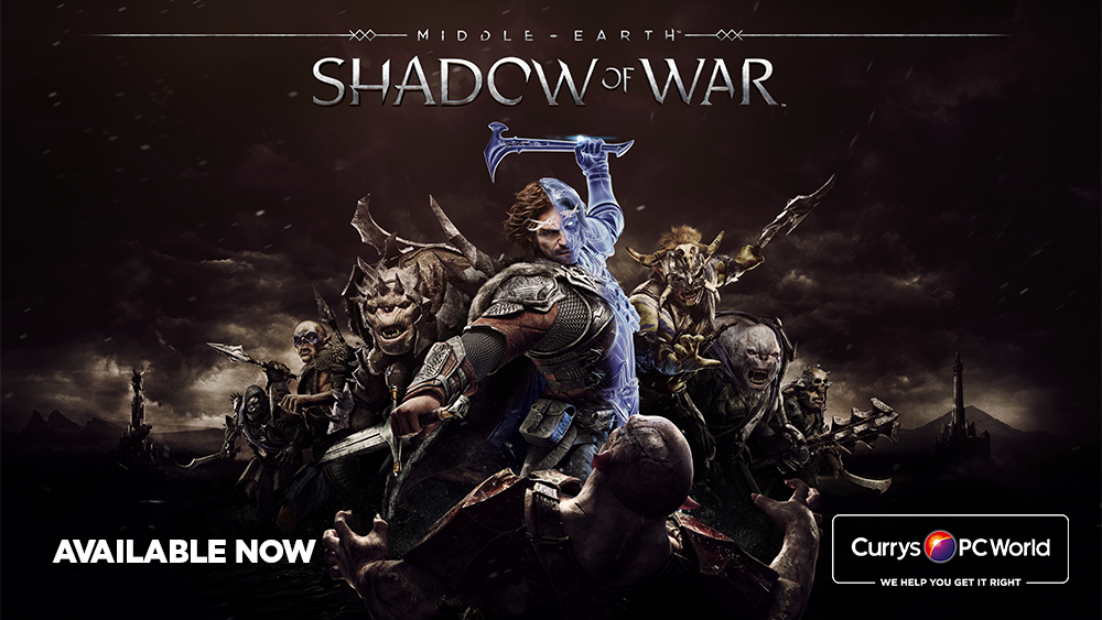 currys's tweet photo. #ShadowOfWar is available now! To celebrate, we're giving away an Xbox S &amp; a copy of Shadow Of War. RT &amp; follow for your chance to #WIN! https://t.co/JzBpa0Mf4p