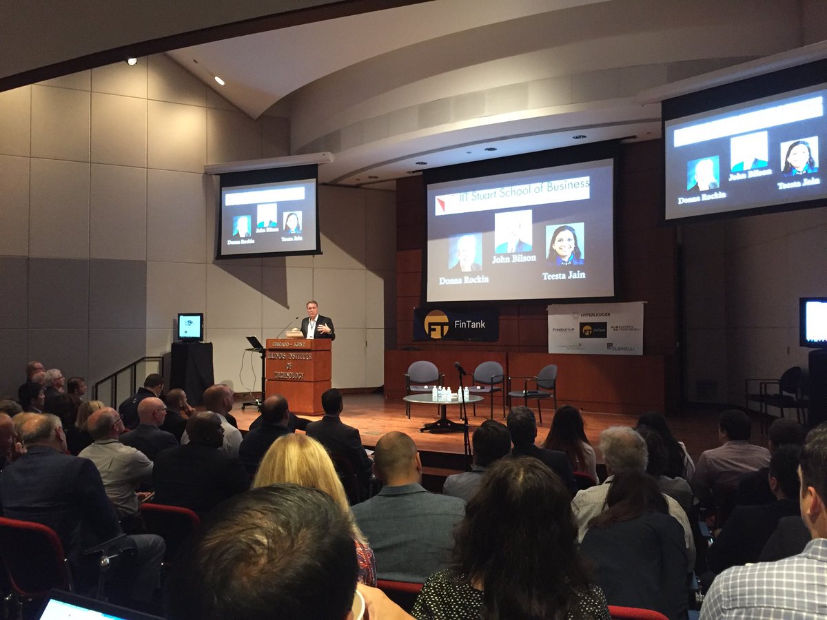 FinTank Blockchain Summit at IIT - great turnout!