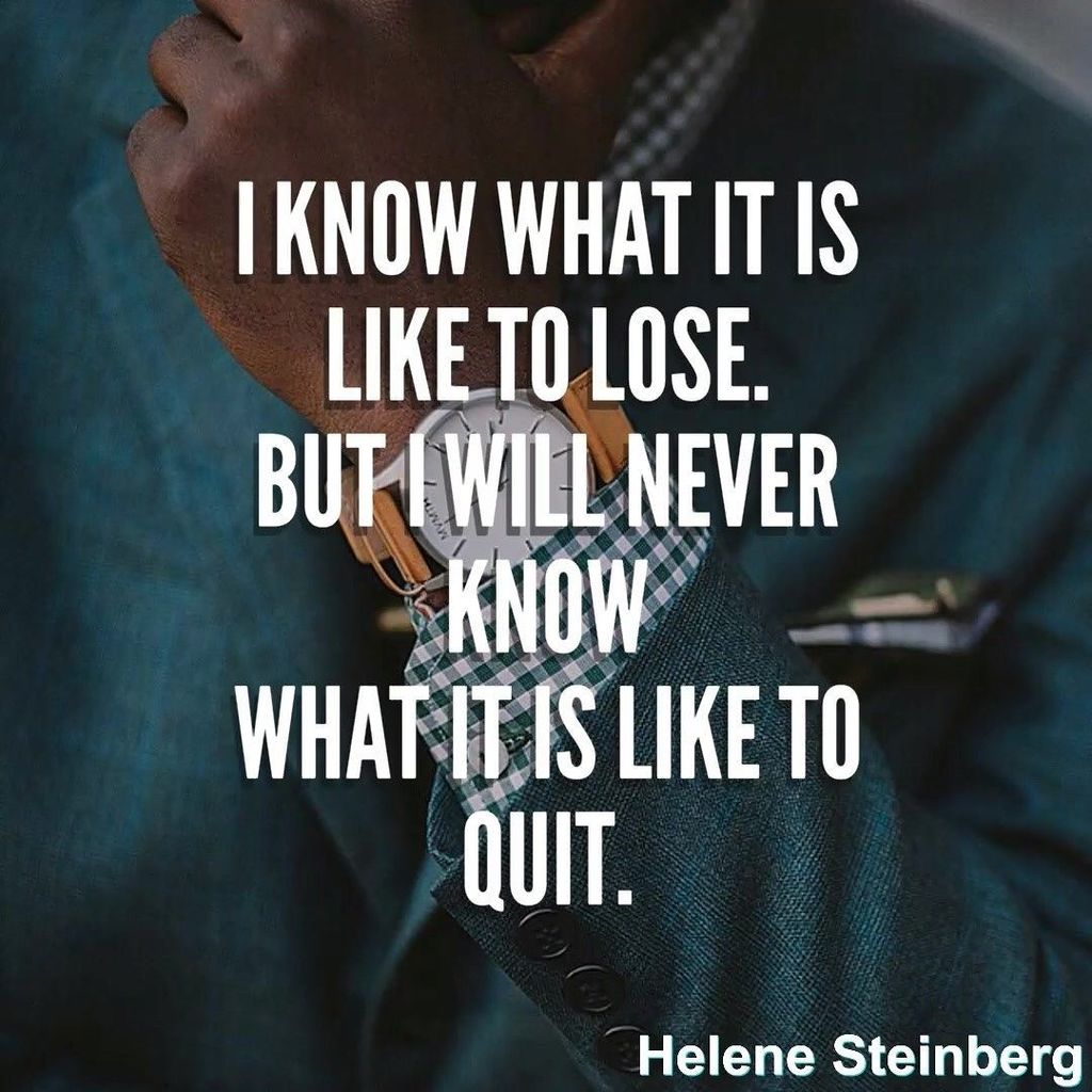 helenesteinber's tweet image. I know what it is like to lose.  But I will never know what it is like to quit.  #WontStop #TransformationTuesday ift.tt/2wKYTcy