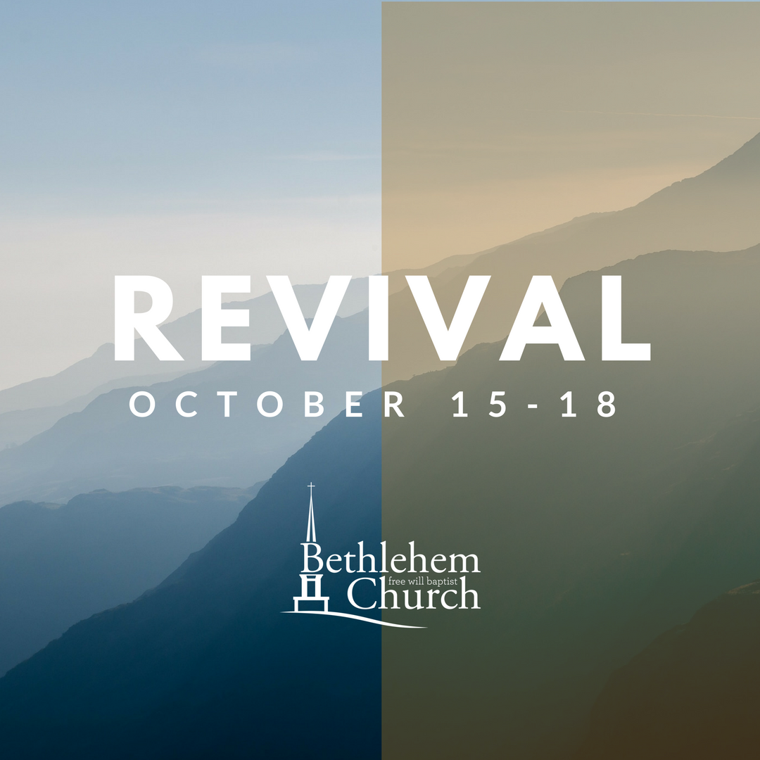 bethlehemfwb's tweet photo. Need a spiritual reboot? Make plans now to join us for Revival at Bethlehem! https://t.co/IFvtAhkaYO