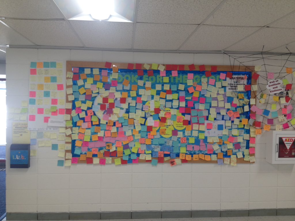 Students express the good and what they are grateful for at Windermere School.