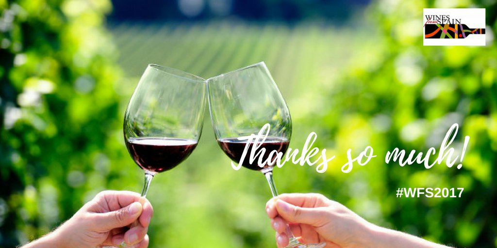 SpainFoodWineIE's tweet photo. 🍇Thanks so much attendees and exhibitors for your participation in #WFS2017 without your cooperation It wouldn't have been the same!🍷 https://t.co/49hSKnOFD3