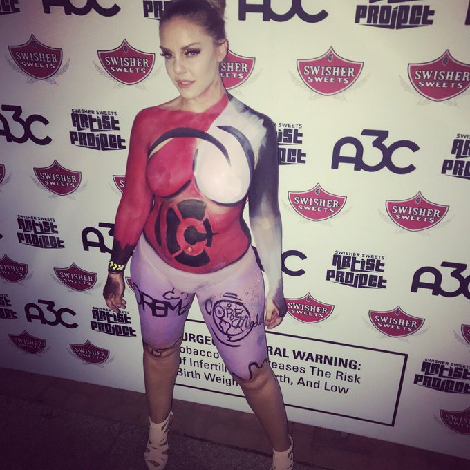 @A3C was amazing got to be body painted to give @DJDRAMA tribute thank you drama for showing me love<a class="tags" target="_blank" title="On Twitter" href="/?out=eyJ0eXAiOiJKV1QiLCJhbGciOiJIUzUxMiJ9.eyJpYXQiOjE3MjE3MjYyMTcsImlzcyI6InR3cG9ybnN0YXJzLmNvbSIsIm5iZiI6MTcyMTcyNjIxNywiZXhwIjoxNzUzMjYyMjE3LCJyZWRpcmVjdF91cmwiOiJodHRwczovL3R3aXR0ZXIuY29tL0EzQyJ9.5JoKwb9Ra3mhBxjmDQS1QHdvFdtm64oIVbf9N5t7rzDrXsXrSRCgX6ls3x_JcrOzUSPE55WLvzZb6RJrWbhCqg">@A3C</a><a href="/tag/uniquefashionweek"class="tags"><span>#uniquefashionweek</span></a>