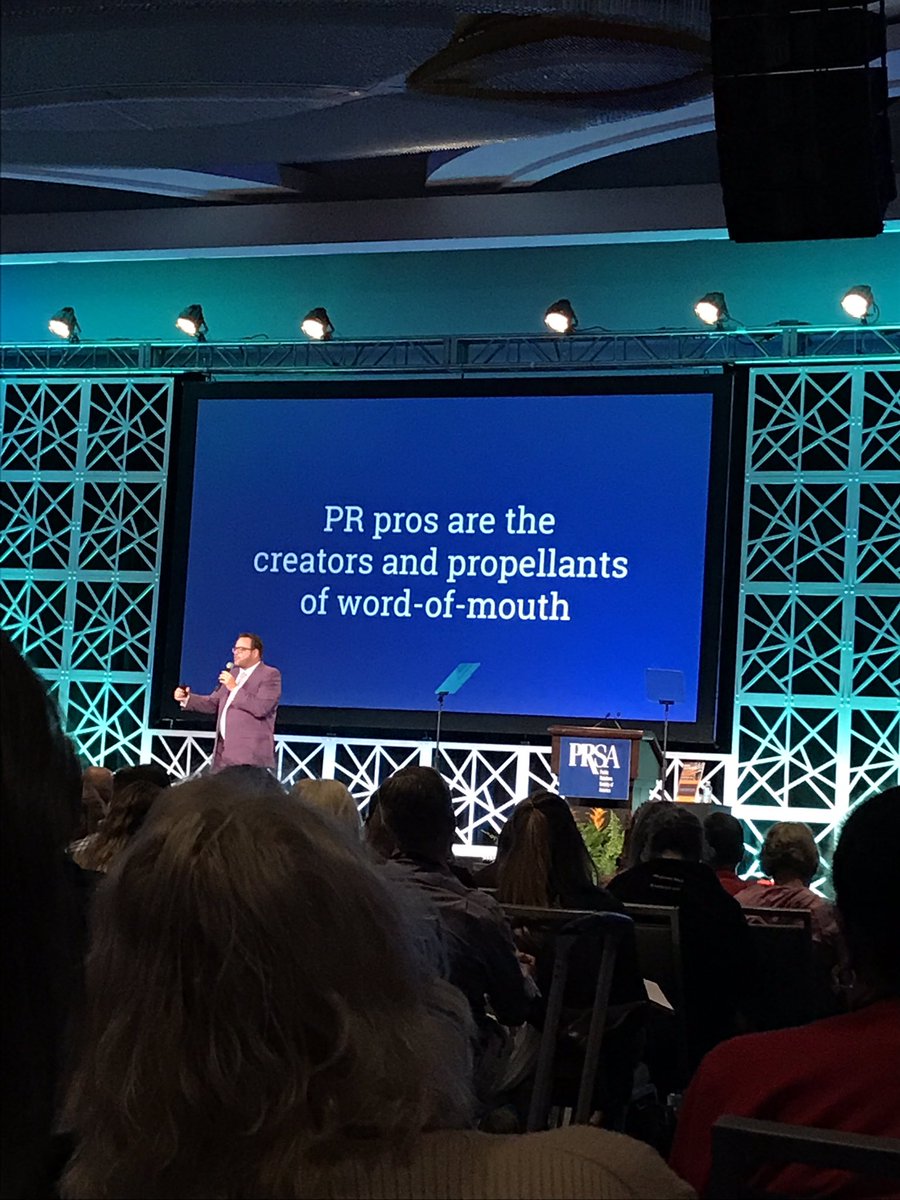 PR pros are the creators and propellants of WOM - <a href="/jaybaer/">Jay Baer</a> #prsaicon