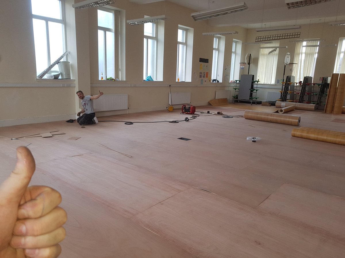 rubyflooringltd's tweet image. Gym in glasgow fitted plywood and sports flooring 👍