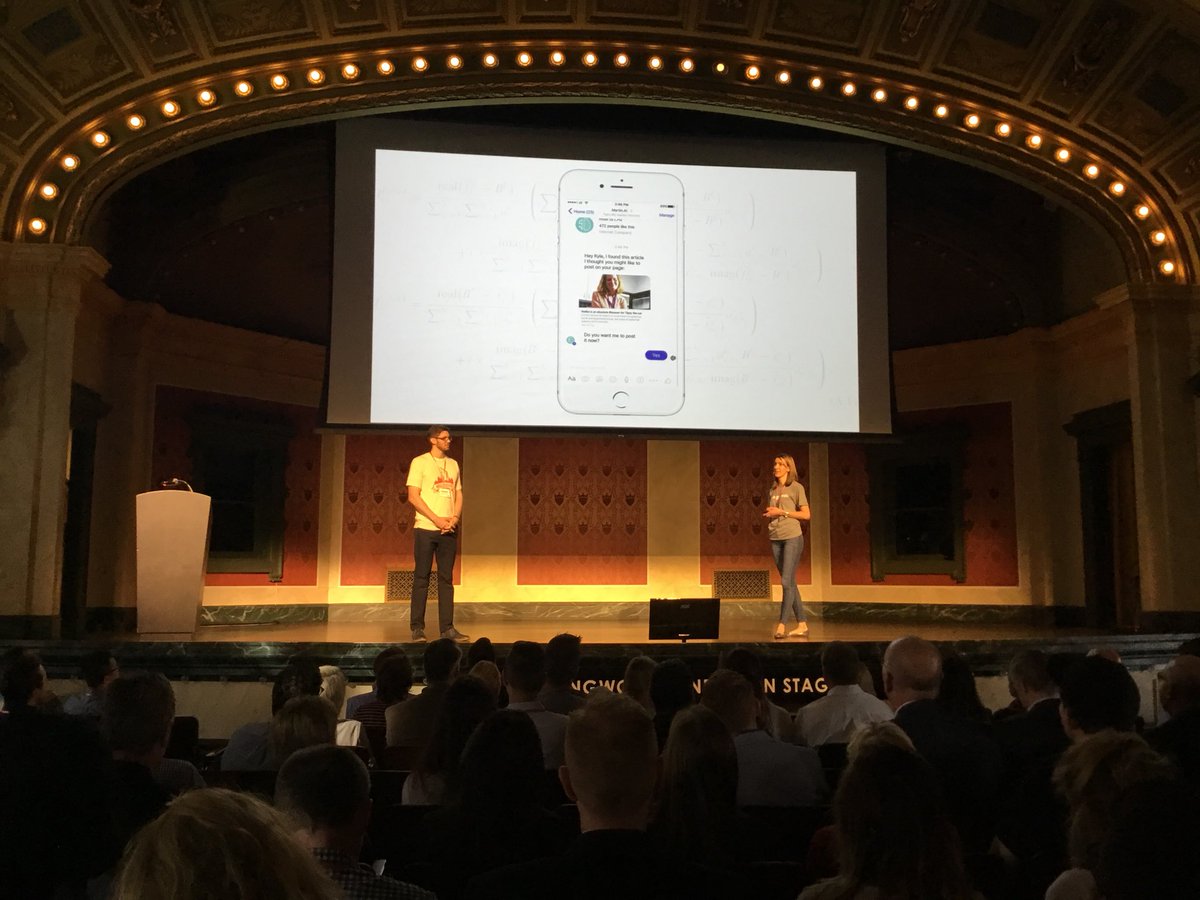 LeadersOutFront's tweet photo. #Chatbot #AI consultant for #marketing - @martin_chatbot scales through a simple conversation Cc: @Red212agency @Brandery #DemoDay #SWCincy https://t.co/x7Wbp6kJJK