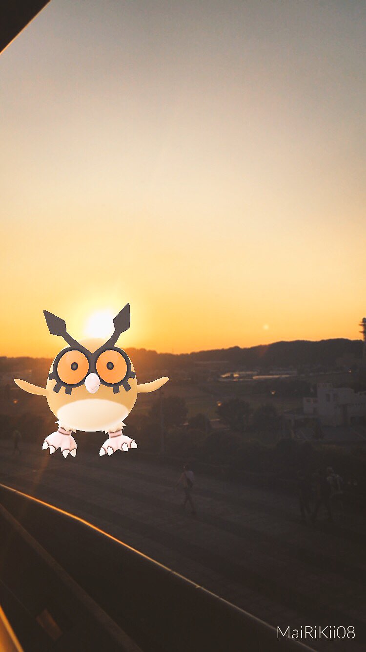 マイリキー ホーホーと秋の夕暮れ 二本足姿のホーホーは とっても可愛い ˊo ᴗ ʾʾ ポケモンgo Pokemongo ポケモンar ポケモンar写真 ポケモンと秋を感じようar写真大会 T Co Pcfxv5tj0x Twitter