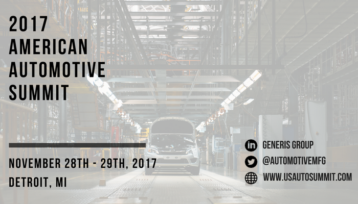 Generis_Auto's tweet image. The 2017 Automotive Summit is a summit designed around improving plant floor operations &amp;amp; manufacturing strategy! usautosummit.com