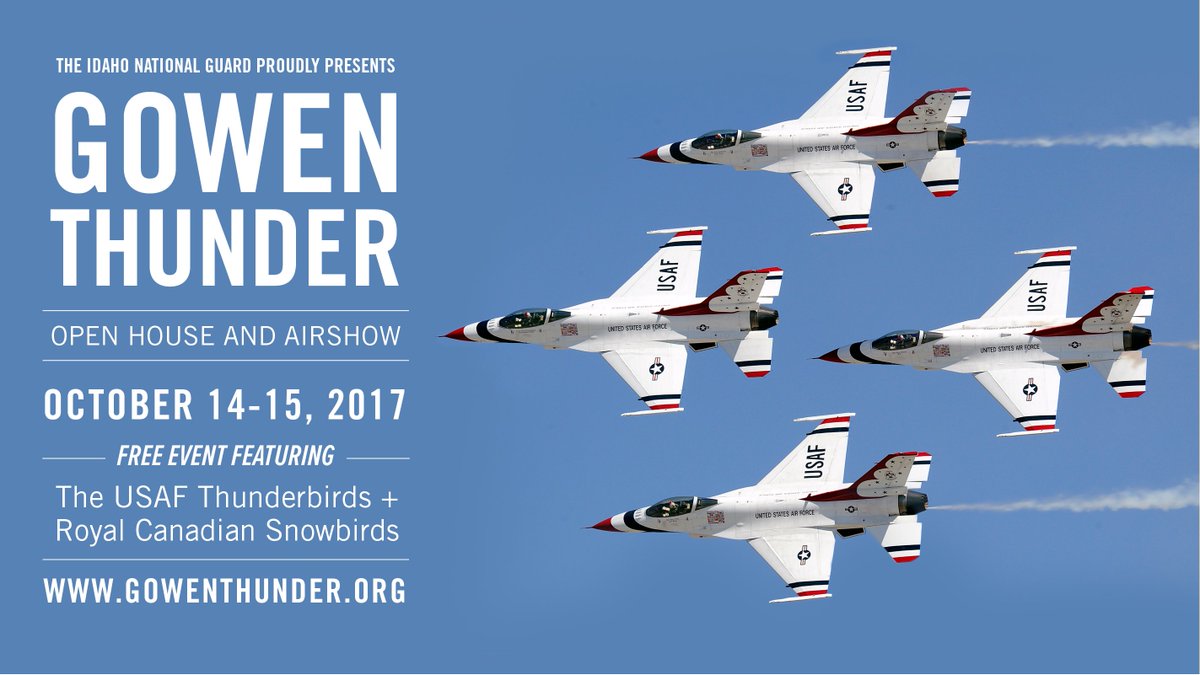The #GowenThunder Airshow is this weekend! Be sure to check out the parking plan and what you can/can't bring. bit.ly/2ydk4aq