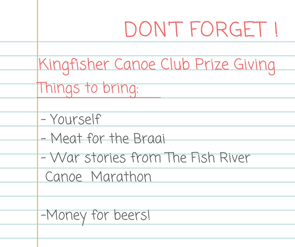 Have you made a note? It's Prize Giving Time this Thursday at 7pm.
Don't forget.. write it in your diary now!