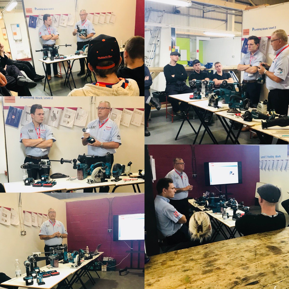 EDCTechAcad's tweet photo. Thank you to Paul and Shane from @MakitaUK for today's Tool Talks with our Plumbing students #makita #tooltalks #plumbing #edc #techacad https://t.co/yuHecr1y7o