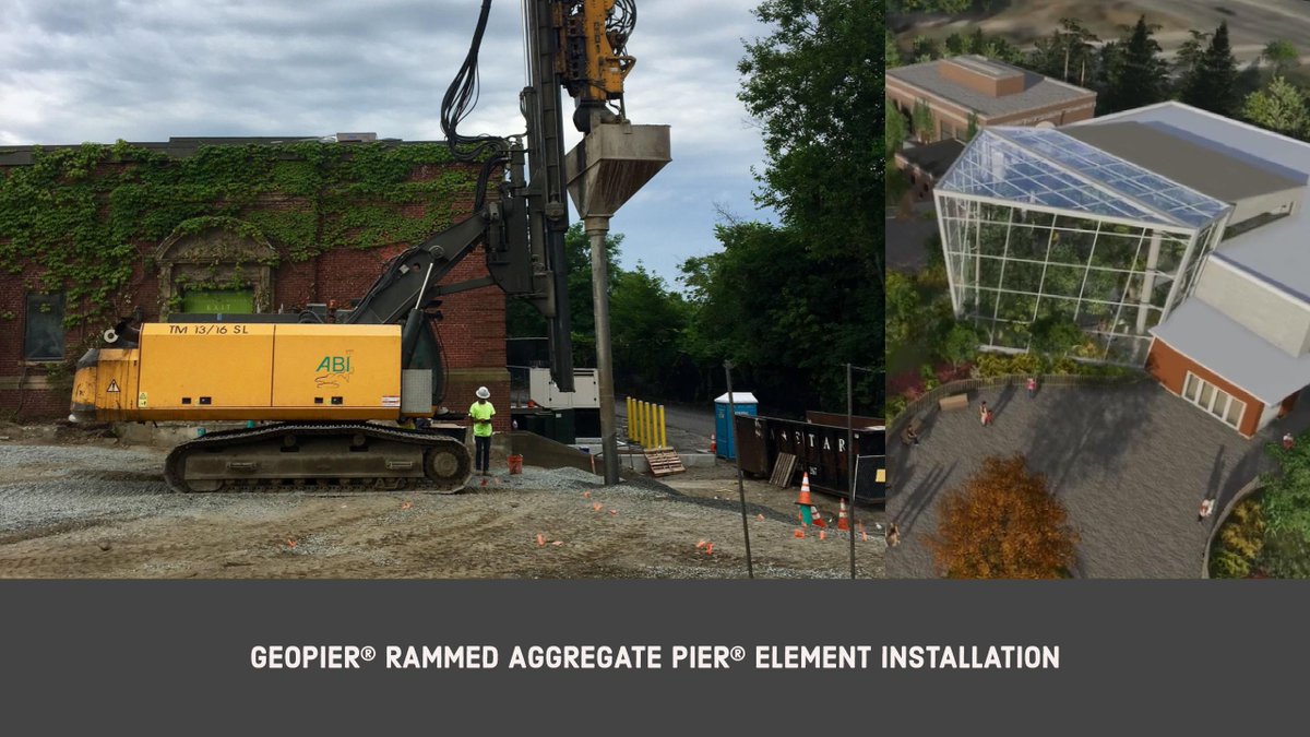 HelicalDrilling's tweet photo. Geopier® Rammed Aggregate Pier® (RAP) elements were installed to support the new Tropical America exhibit at Roger Williams Park Zoo. https://t.co/r2i76oa6tI