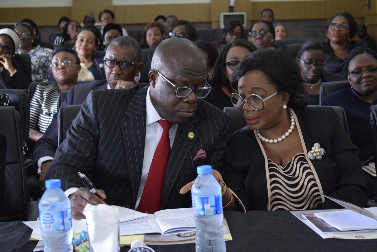 nijikazeem's tweet photo. At The Lagos State Judiciary 2017/2018 Golden Jubilee Legal Year, Bar/Bench Forum held at Fowyer High Court, Igbosere, Lagos. https://t.co/Pce0HukSBV