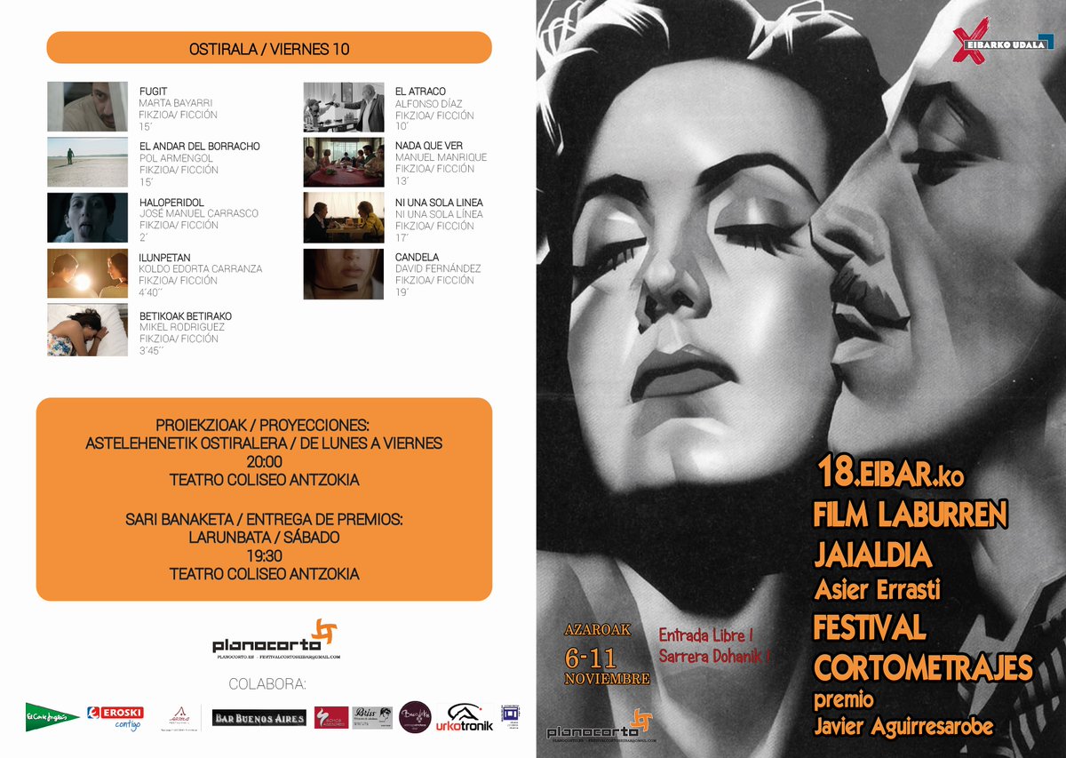 PlanoCortoFest's tweet photo. programación semanal noviembre https://t.co/han8e67bqS