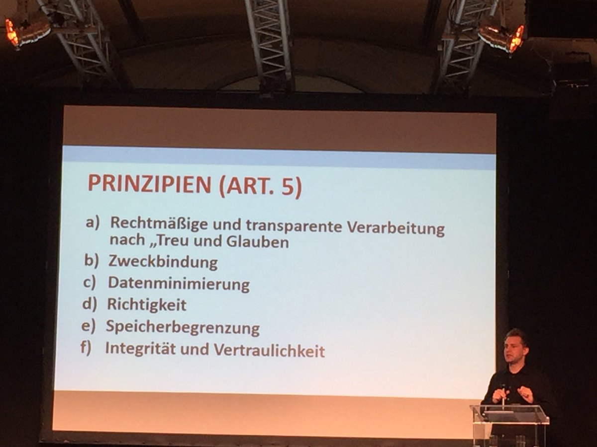 LBoehringer's tweet photo. #tdm17 @maxschrems DSVGO Tipps https://t.co/uU9RJyxj1L