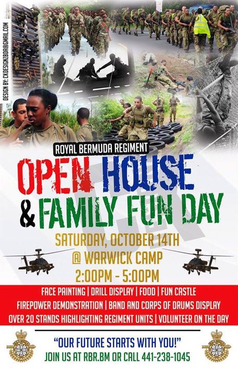 bermudalocal's tweet photo. #Bermuda *DETAILS:
https://t.co/Es3RCRLbo7
Royal Bermuda Regiment's Open House &amp; Family Fun Day - October 14th https://t.co/wJhNee9ttA